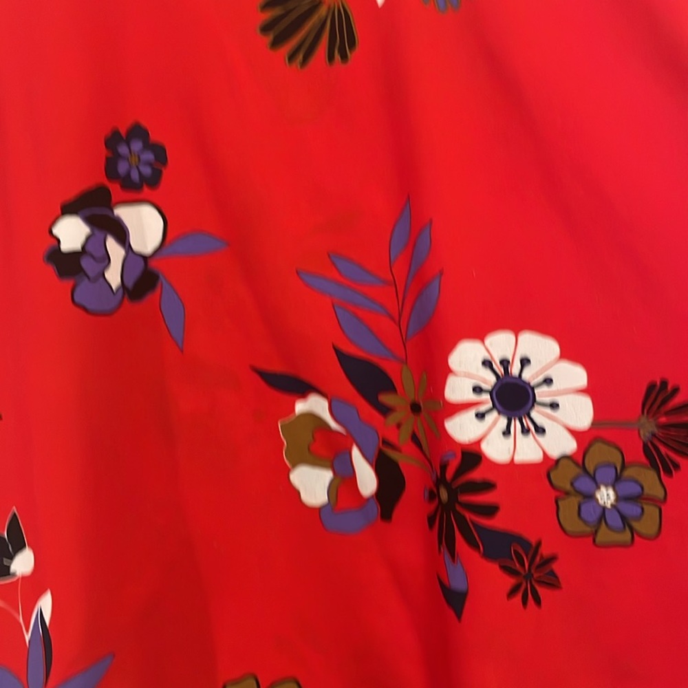 Red ModCloth Floral top - Picture 6 of 6